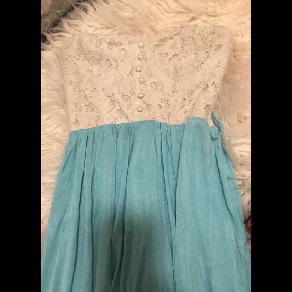 Baby blue dress